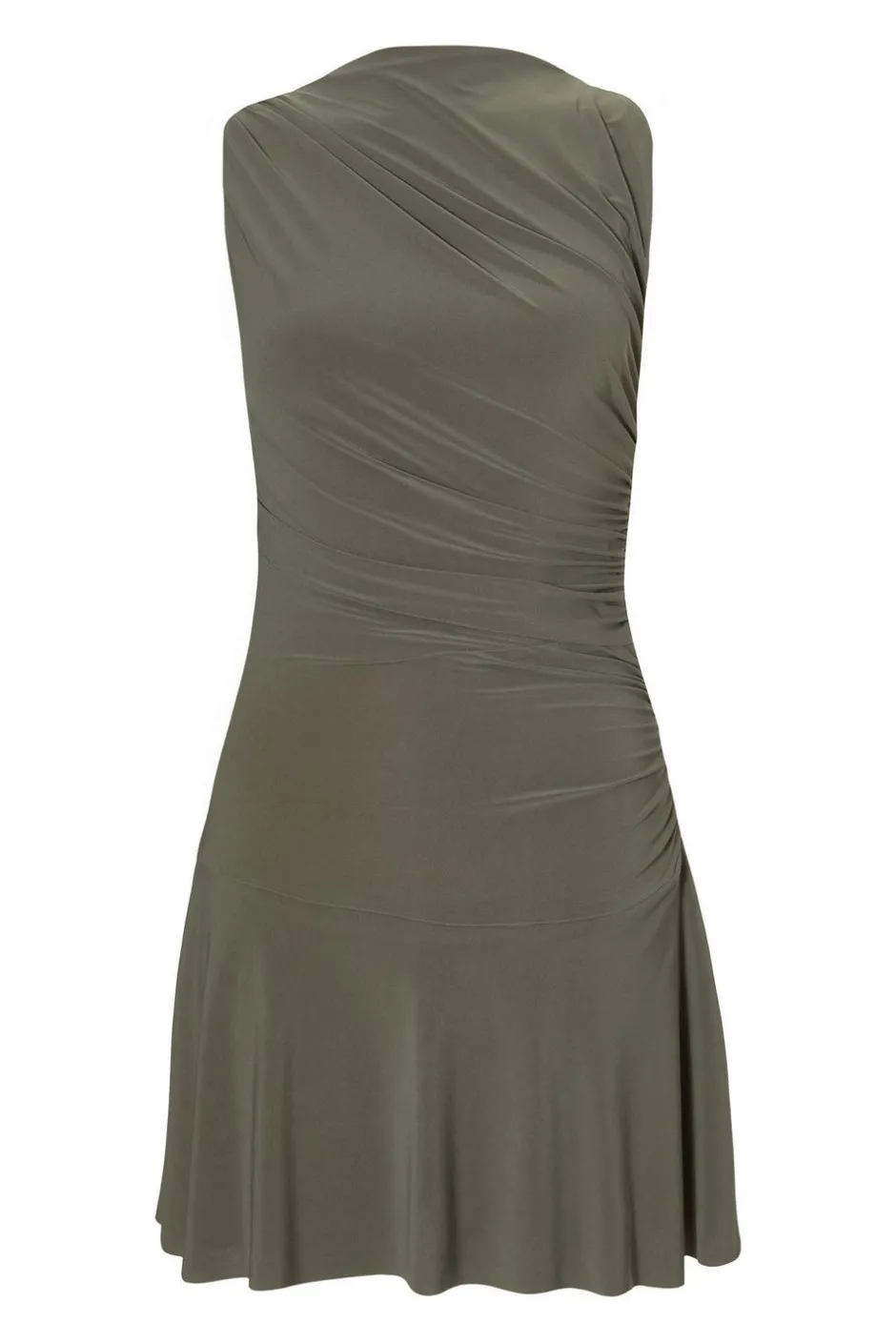 Quiz Ruched Playsuit Khaki
