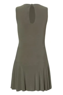 Quiz Ruched Playsuit Khaki