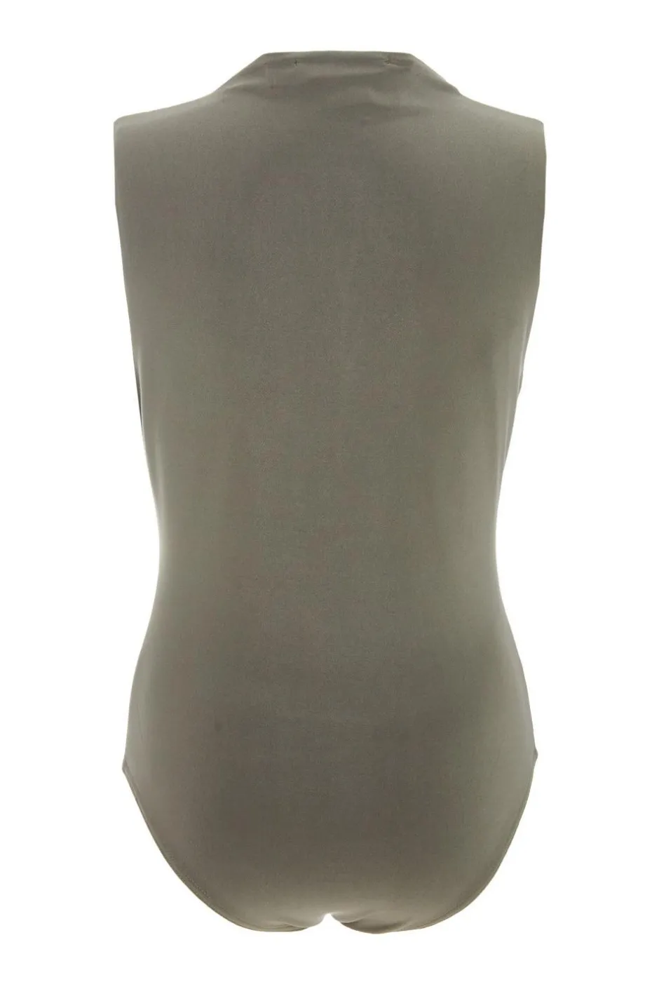 Quiz Khaki Ruched Sleeveless Bodysuit Sale