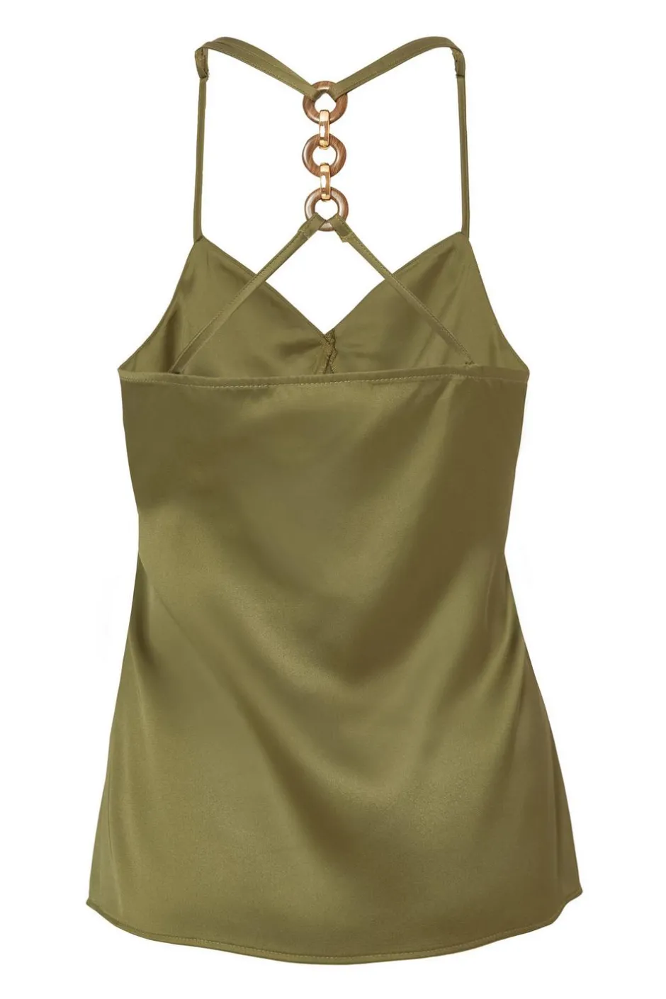 Quiz Khaki Satin Cami Top Best