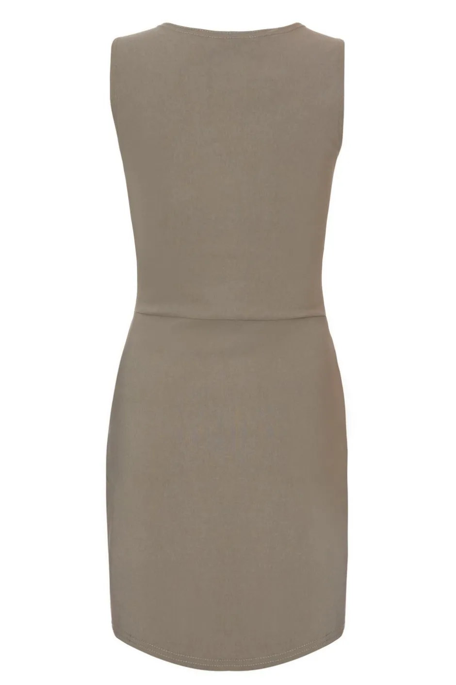 Quiz Khaki Square Neck Mini Dress Hot