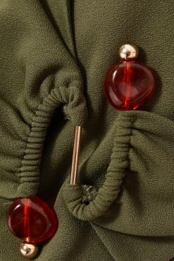 Quiz Khaki Strappy Buckle Detail Jumpsuit Online