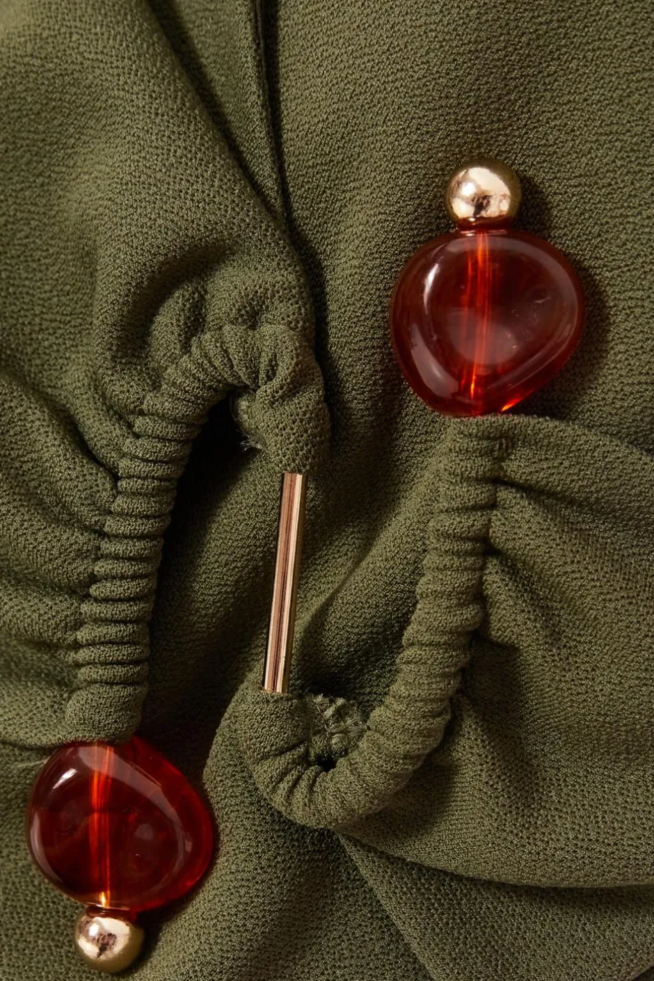 Quiz Khaki Strappy Buckle Detail Jumpsuit Online