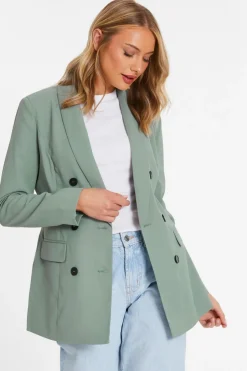 Quiz Khaki Tailored Blazer Hot