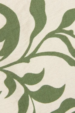 Quiz Khaki Tropical Print Crop Top New