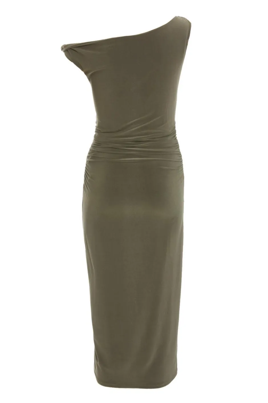 Quiz Khaki Twist Strap Bodycon Midi Dress Best