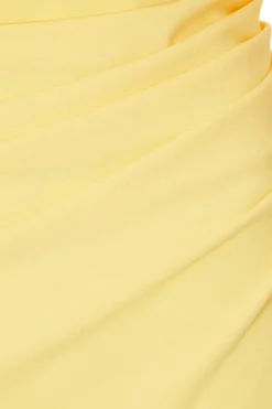 Quiz Drop Sleeve Maxi Dress Lemon New