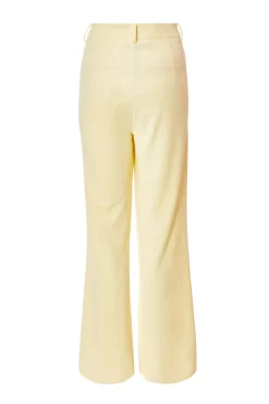 Quiz Flared Tailored Trousers Lemon
