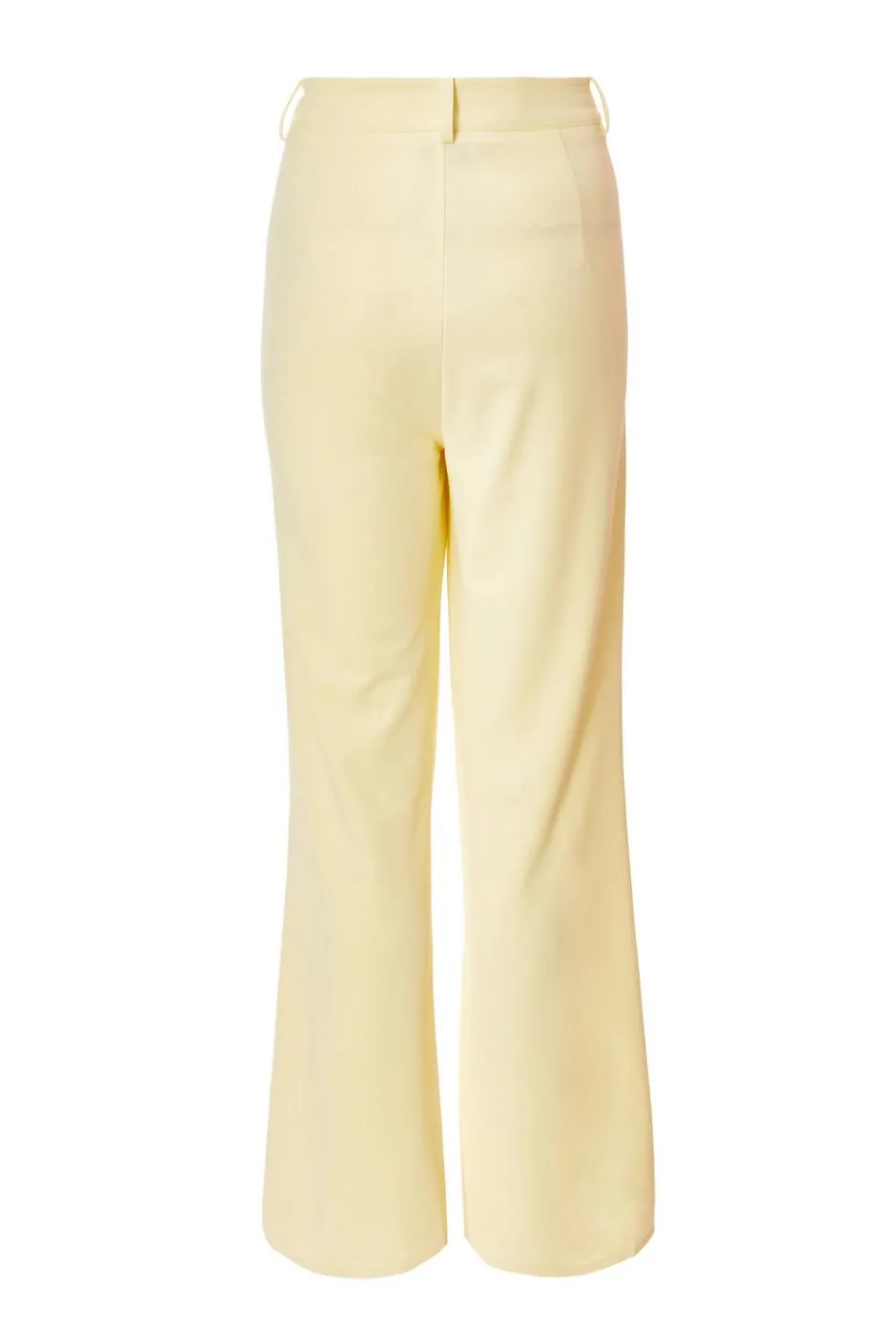 Quiz Flared Tailored Trousers Lemon