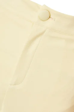 Quiz Flared Tailored Trousers Lemon