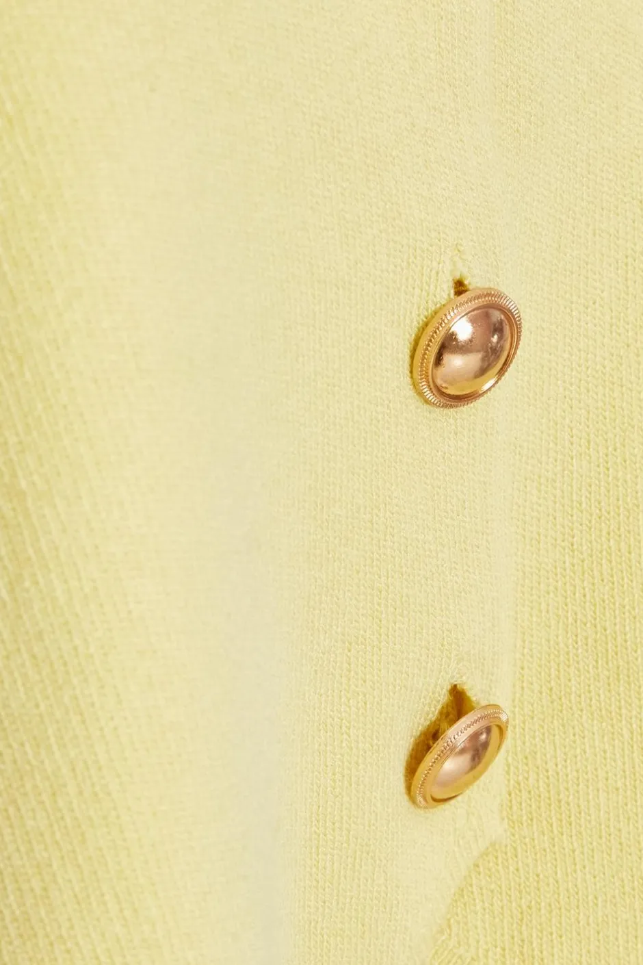 Quiz Knitted Button Front Waistcoat Lemon Sale