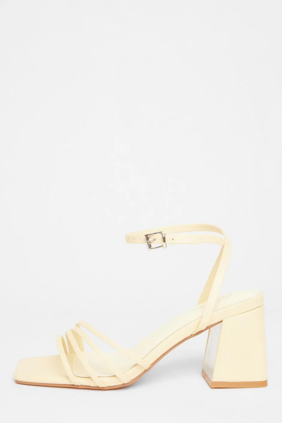 Quiz Strappy Heels Lemon Outlet