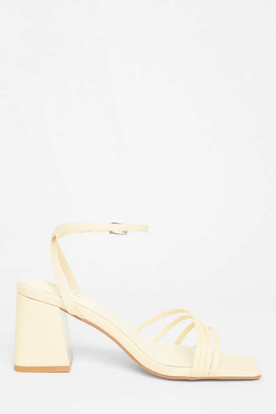 Quiz Strappy Heels Lemon Outlet