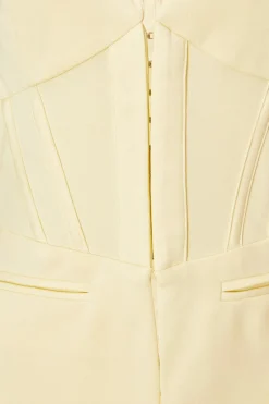 Quiz Tailored Blazer Lemon Sale
