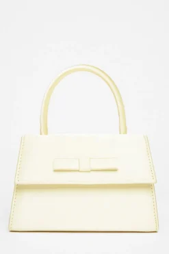 Quiz Top Handle Bag Lemon Online
