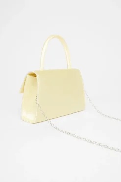 Quiz Top Handle Bag Lemon Online