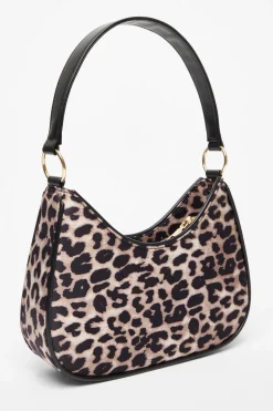 Quiz Leopard Print Shoulder Bag Sale