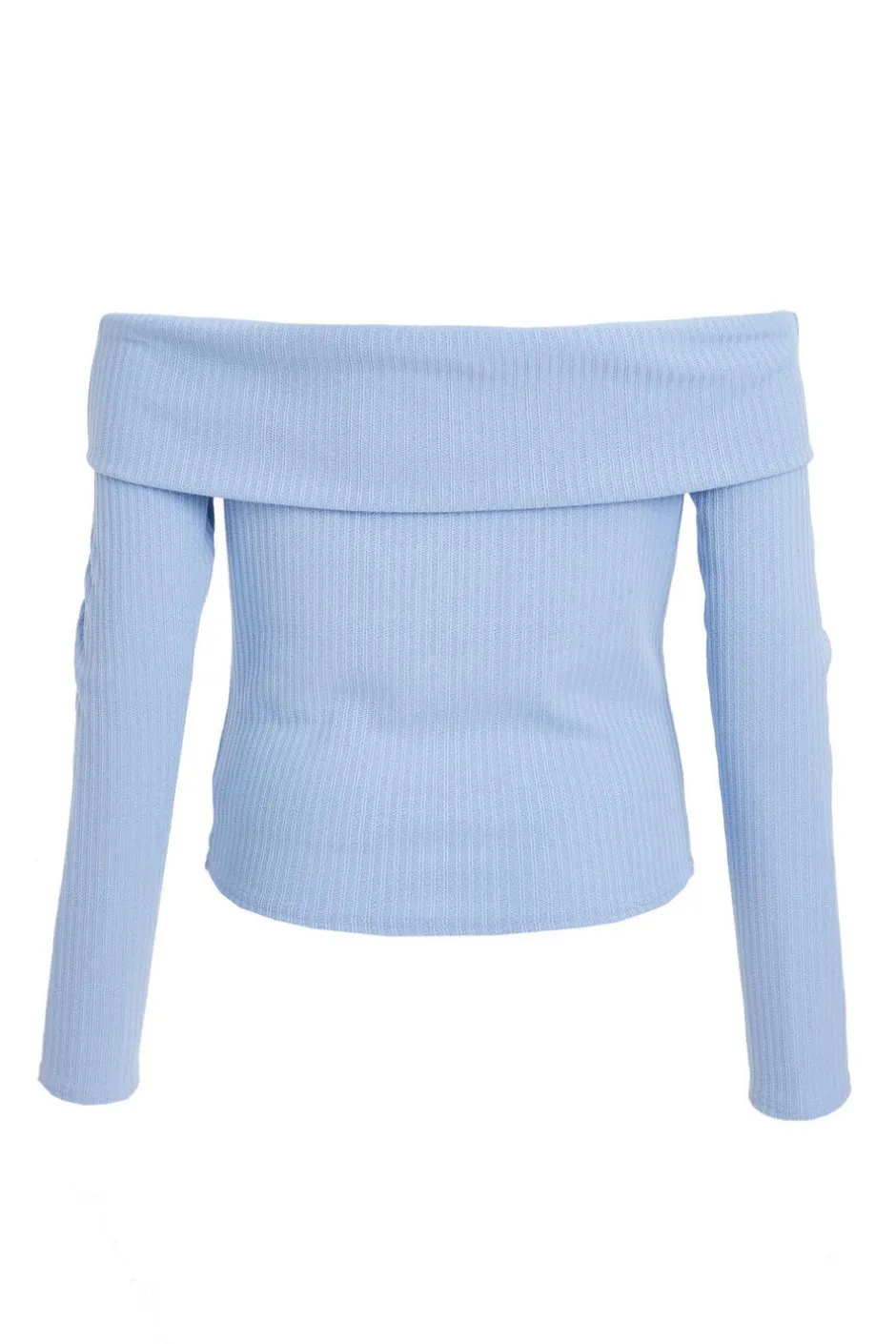 Quiz Bardot Top Light Blue Best
