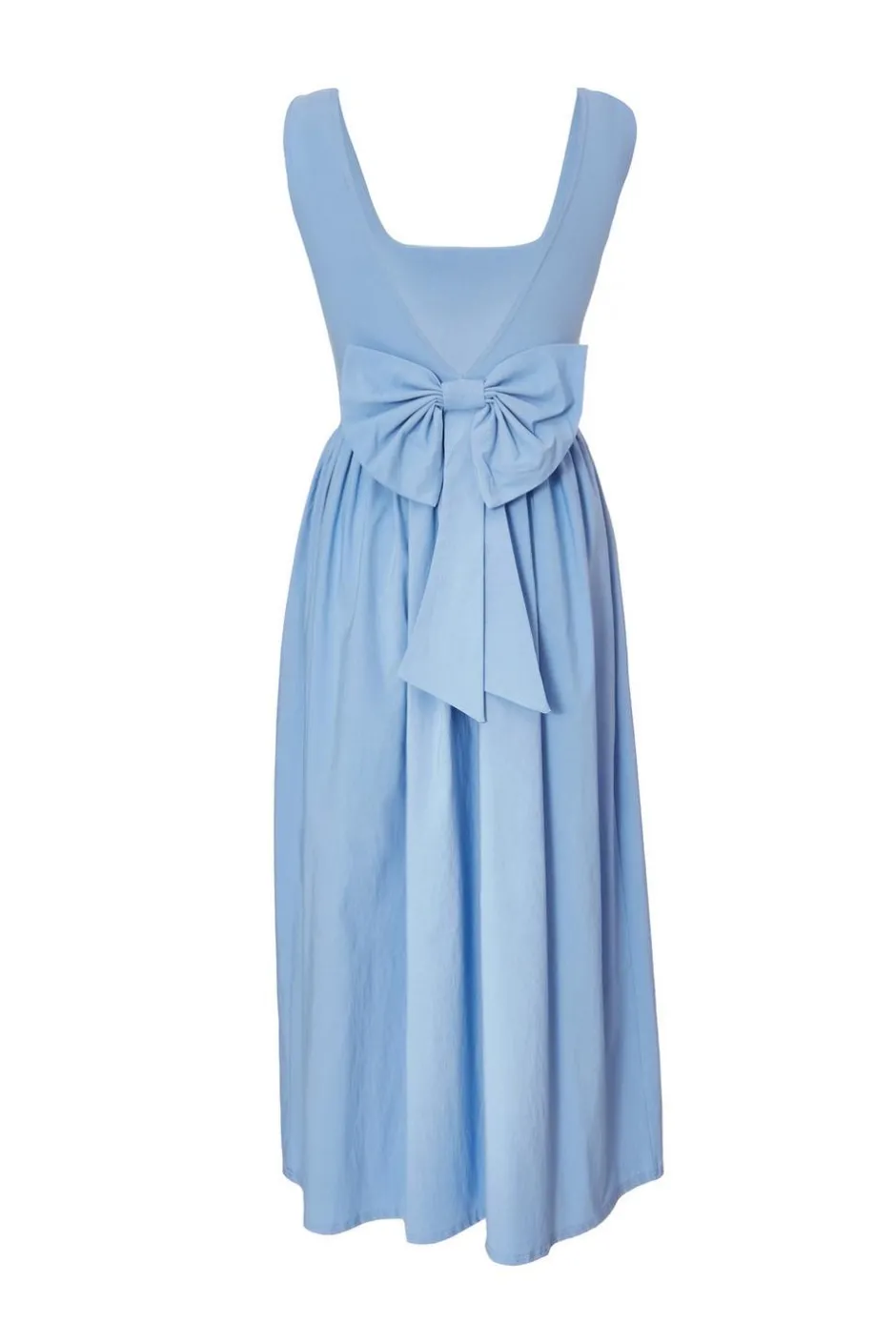 Quiz Light Blue Bow Back Midi Dress