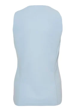 Quiz Button Front Waistcoat Light Blue New