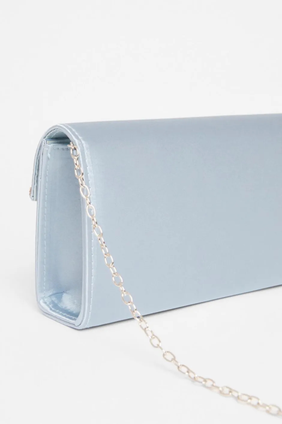 Quiz Diamante Clutch Light Blue Hot