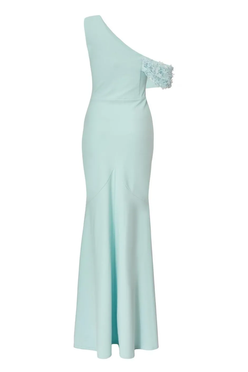 Quiz Floral Ruched Maxi Dress Light Blue Sale