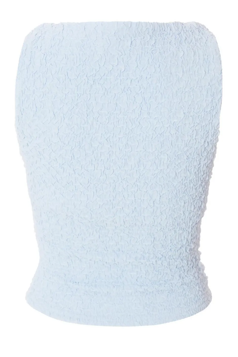 Quiz Textured Mesh Top Light Blue Online