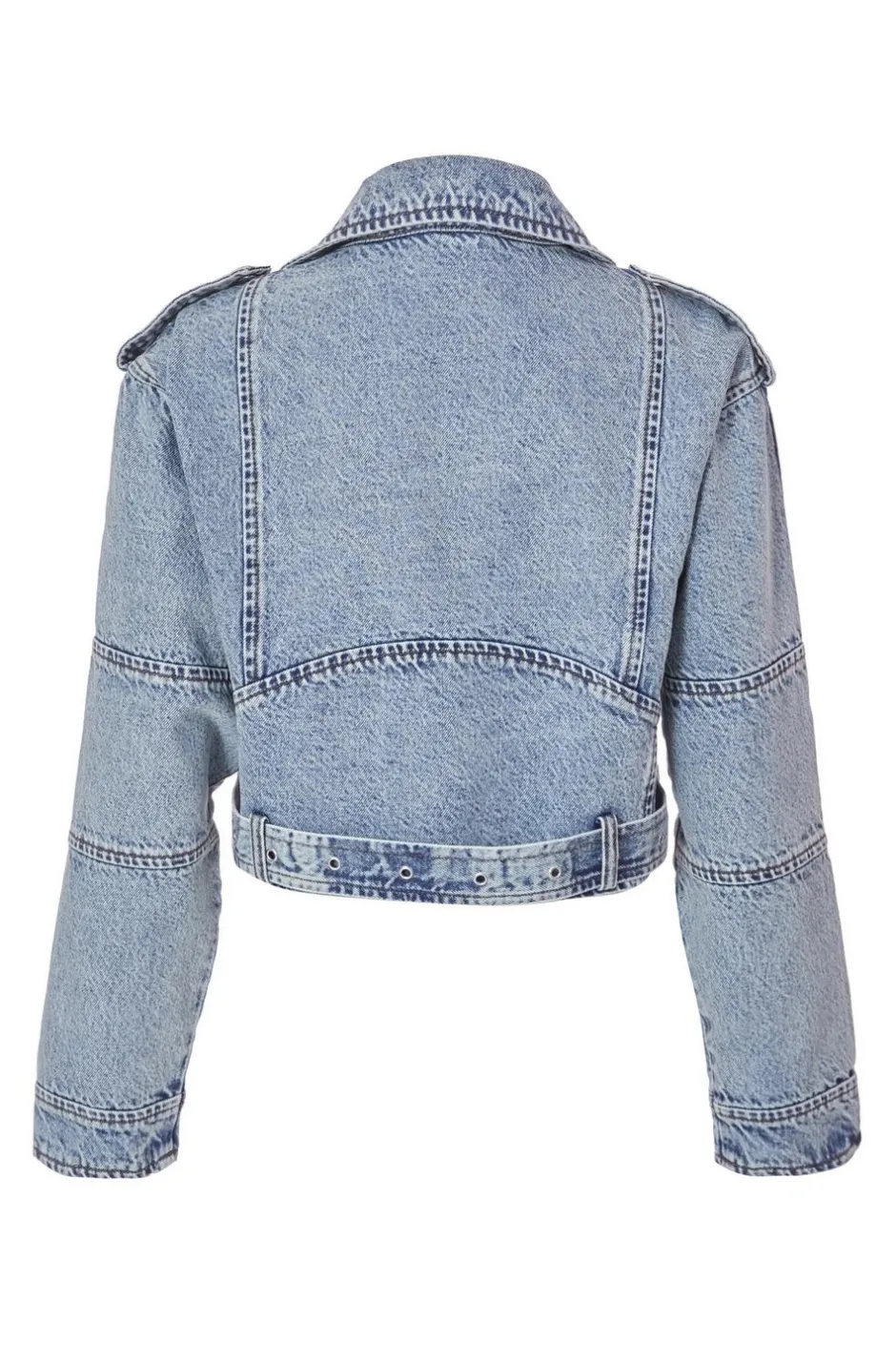 Quiz Biker Jacket Light Denim Outlet