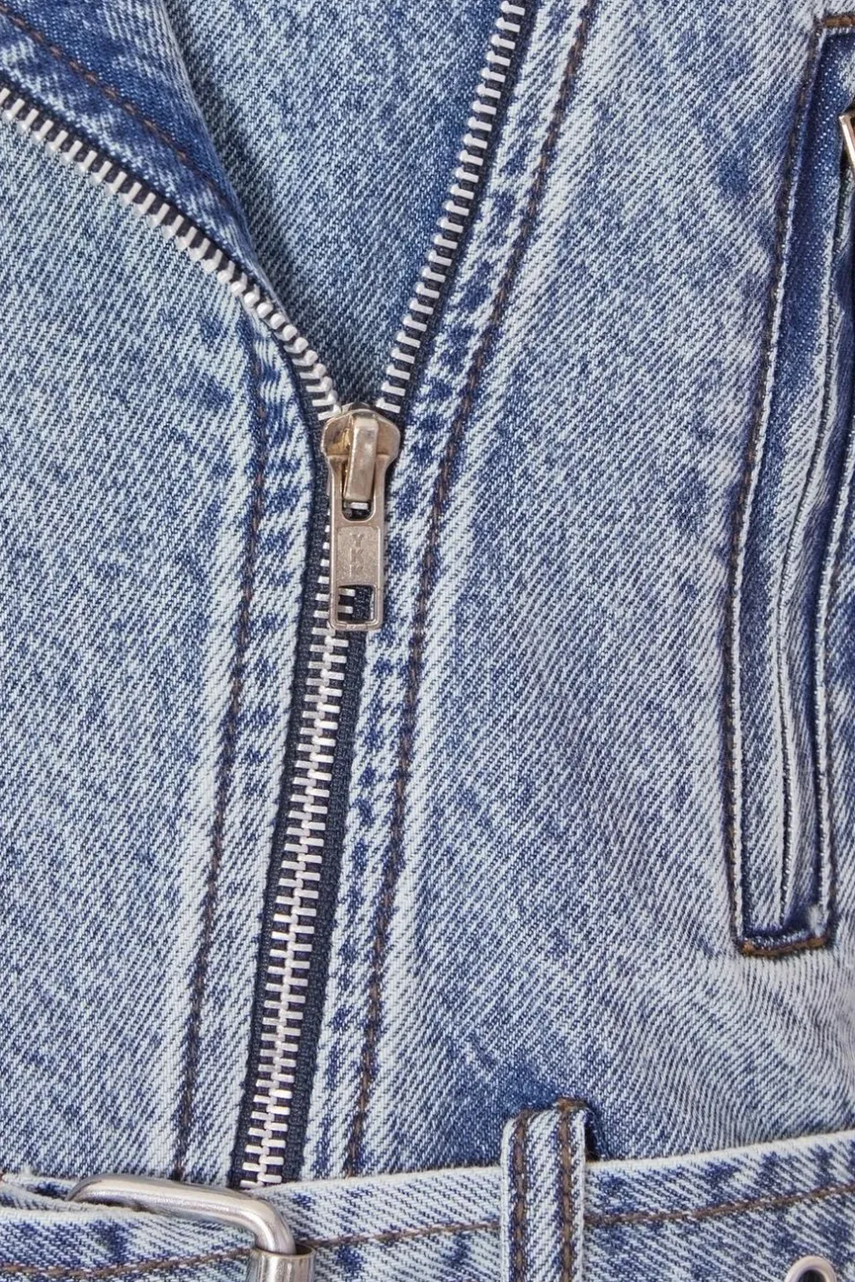 Quiz Biker Jacket Light Denim Outlet