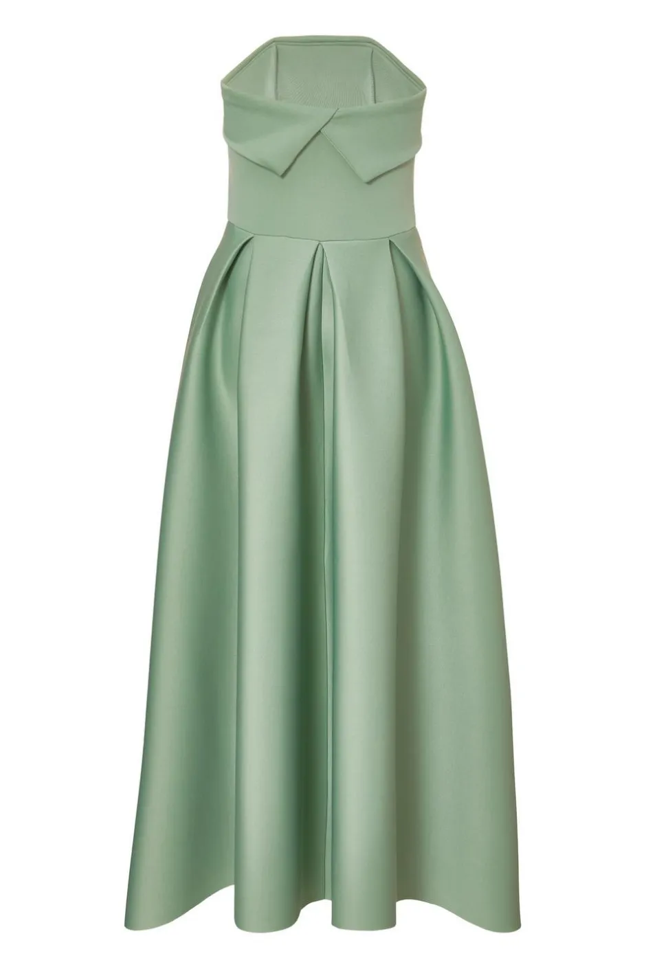Quiz Light Green Bandeau Skater Dress