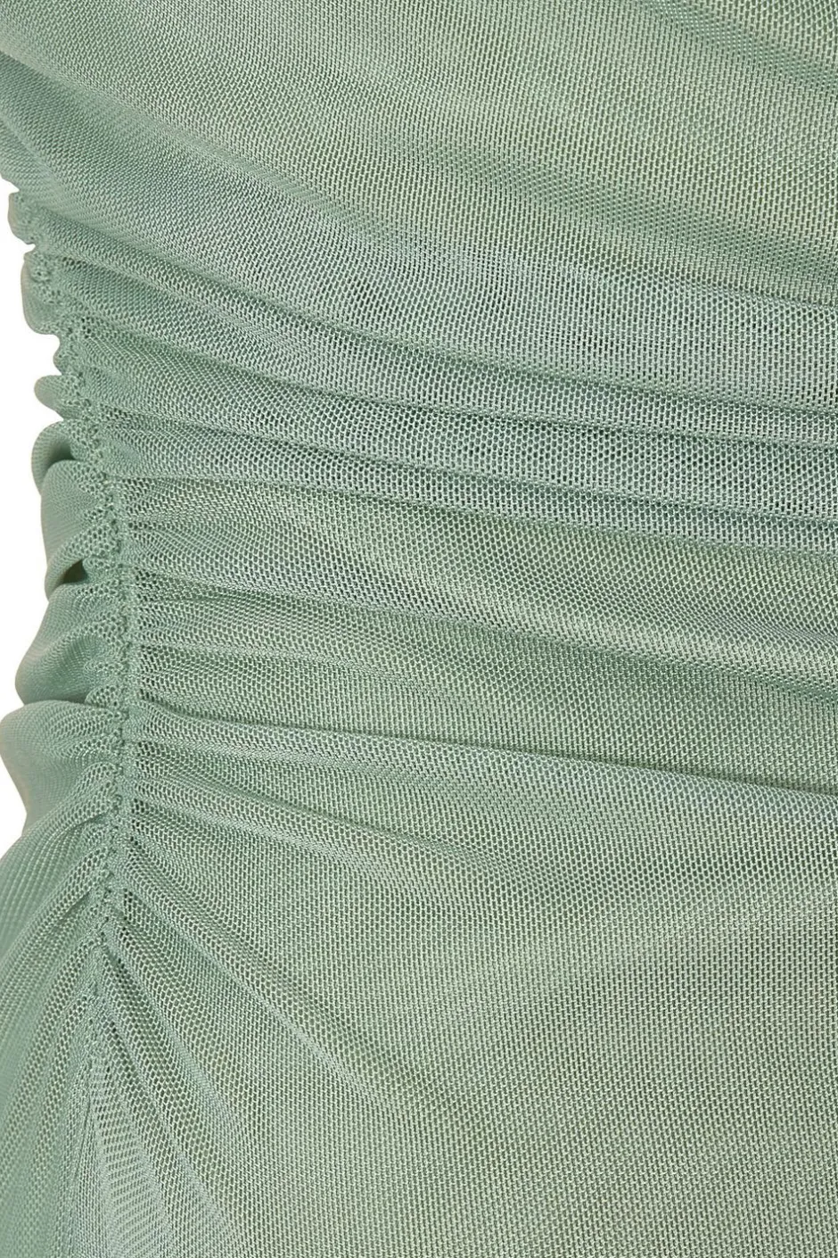Quiz Light Mesh Buckle Detail Midi Dress Green Online