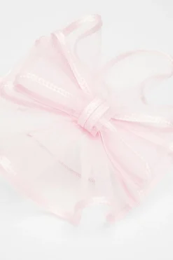 Quiz Light Pink Bow Detail Fascinator