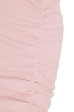 Quiz Light Pink Diamante Ruched Maxi Dress Best