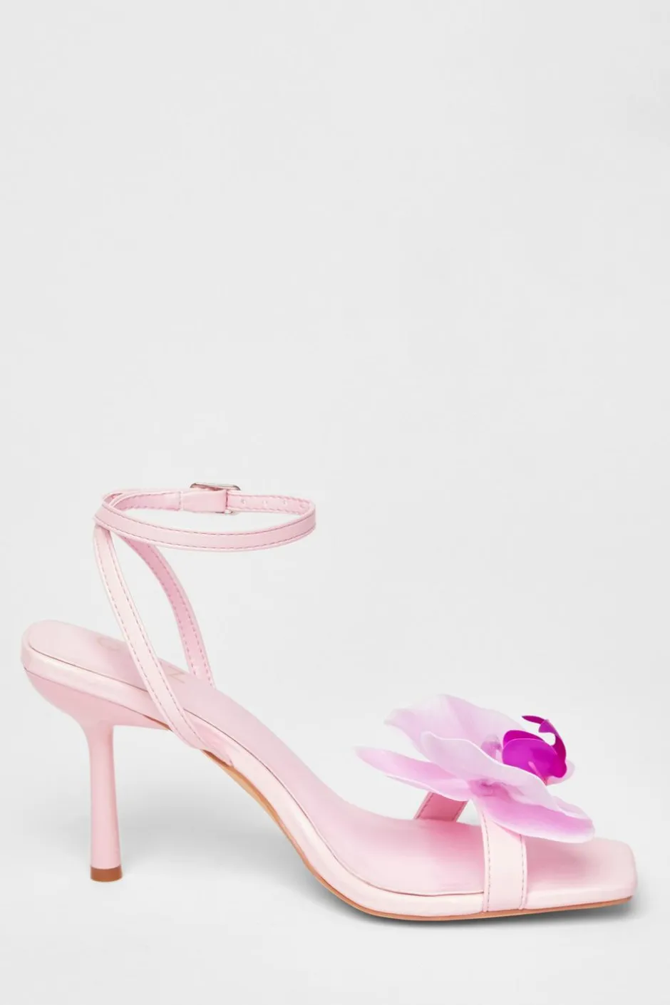 Quiz Flower Detail Stiletto Heels Light Pink Best