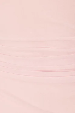 Quiz Frill Midi Dress Light Pink Discount