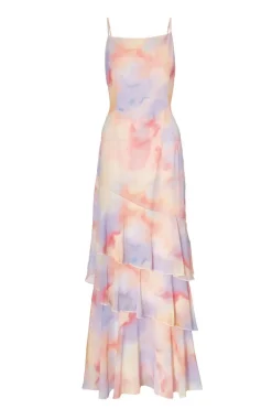 Quiz Light Pink Tie Dye Maxi Dress Online