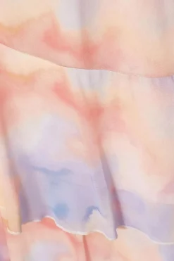 Quiz Light Pink Tie Dye Maxi Dress Online