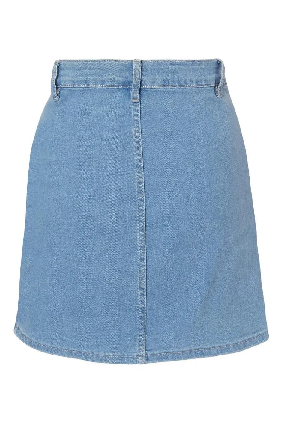 Quiz Light Wash Denim Mini Skirt