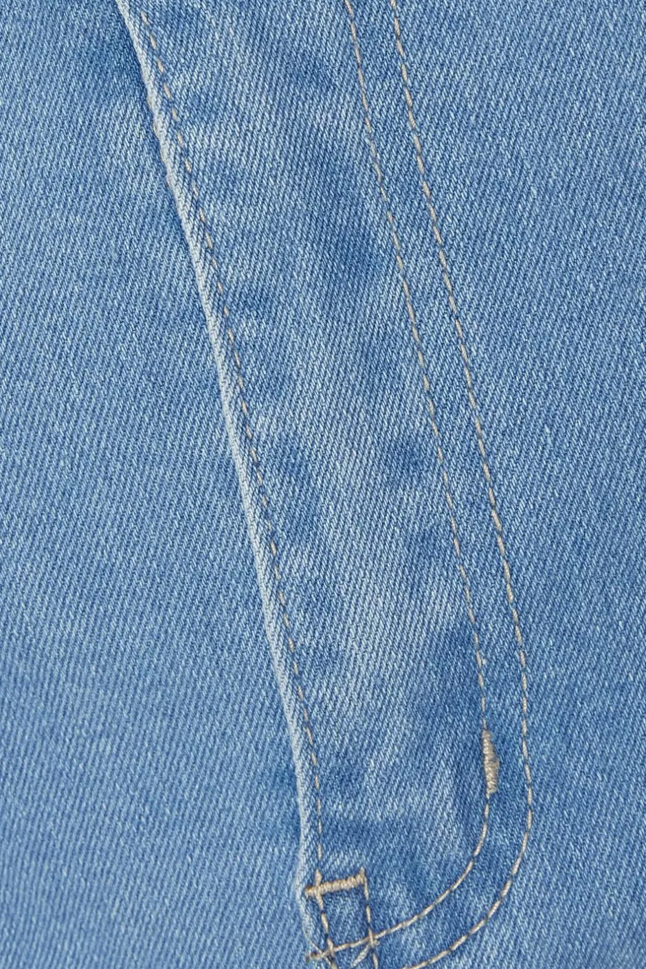 Quiz Light Wash Denim Mini Skirt