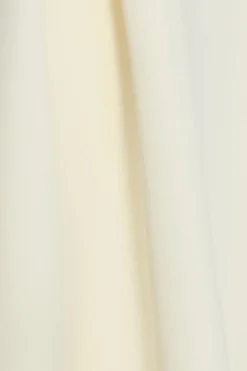 Quiz Bow Back Midi Dress Light Yellow Clearance