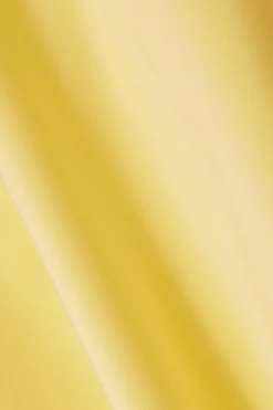 Quiz Satin Ruched Midi Dress Light Yellow Discount
