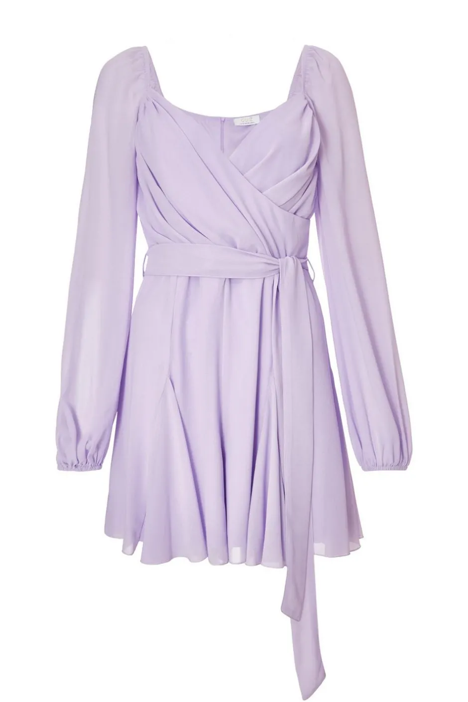 Quiz Lilac Chiffon Long Sleeve Playsuit Outlet