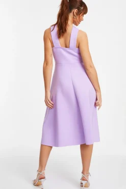 Quiz Lilac Halter Neck Skater Midi Dress Best