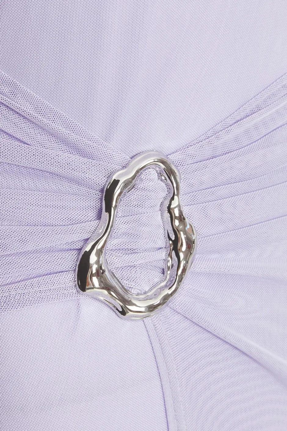 Quiz Lilac Mesh Buckle Midaxi Dress Best