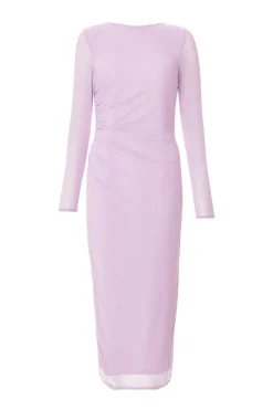 Quiz Lilac Mesh Diamante Midaxi Dress New