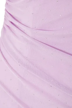 Quiz Lilac Mesh Diamante Midaxi Dress New