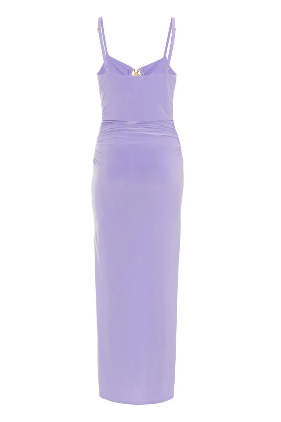 Quiz Ruched Maxi Dress Lilac Online