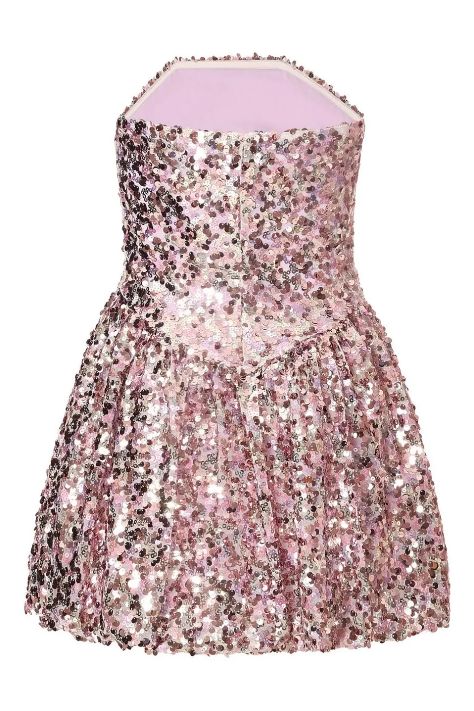 Quiz Lilac Sequin Puff Ball Mini Dress New