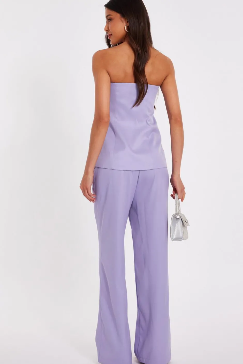 Quiz Lilac Tailored Bandeau Waistcoat New