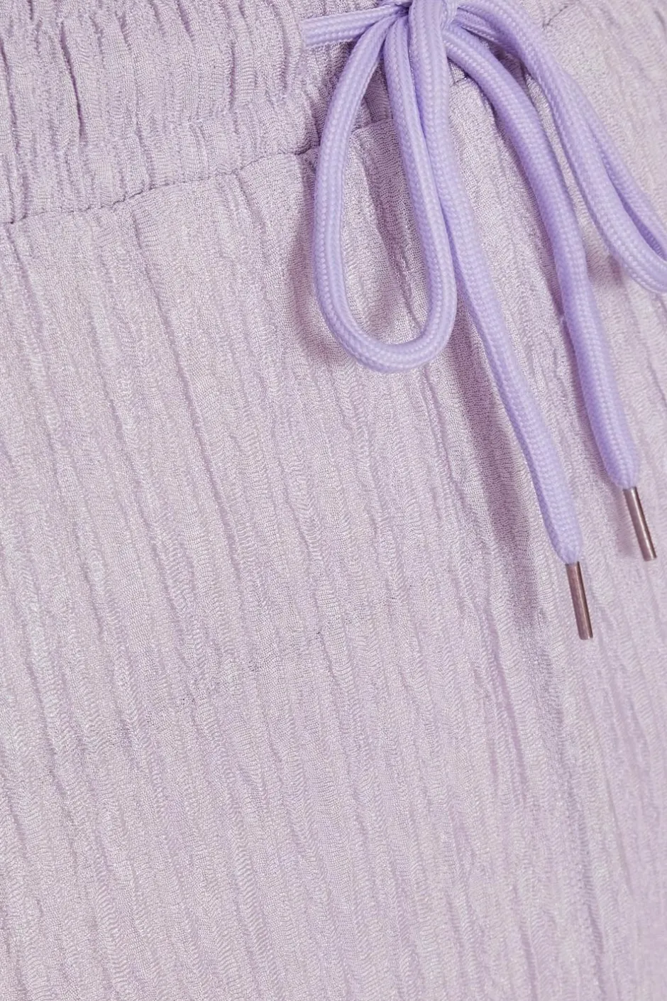 Quiz Textured Palazzo Trousers Lilac Clearance